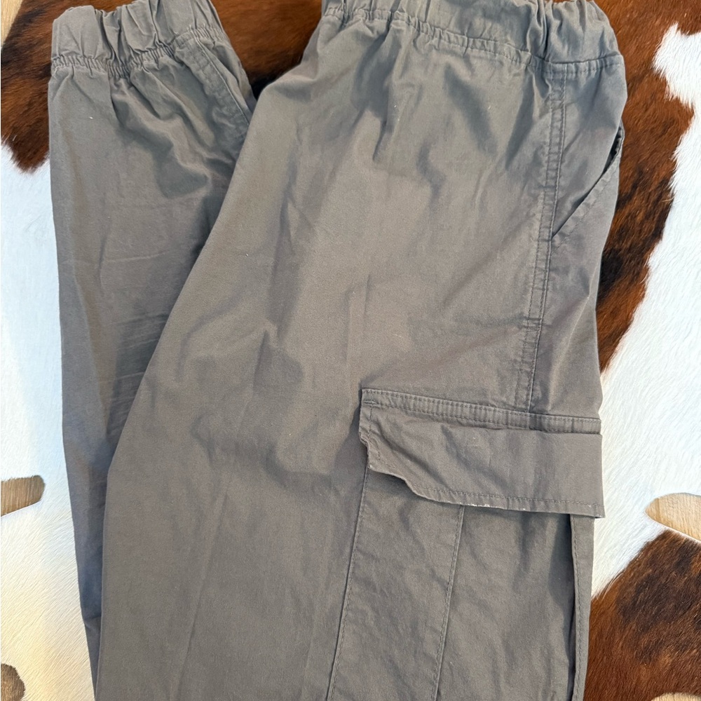 Hollister Gray Trousers with Elastic Waistband